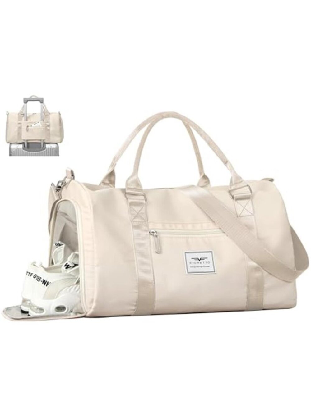 Women's Gym Duffle Bag Shoe Compartment Wet Pocket Workout Tote